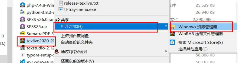TeX Live 下载文件示例